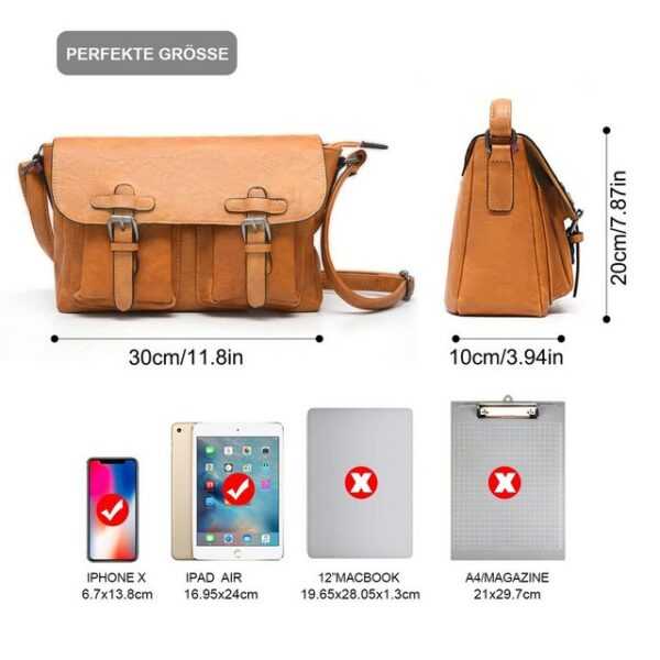 TAN.TOMI Aktentasche TAN.TOMI Aktentasche Herren hochwertiges Synthetikleder verschleißfester Rucksack Damen Koffer Handtasche Laptoptasche Unisex Retro klassische Businesstasche