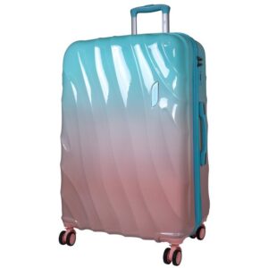 Trendyshop365 Trolley Koffer Marbella, bunt, 4 Farben, 3 Größen, 4 Rollen, Polycarbonat, Zahlenschloss, Doppelrollen, Farbverlauf