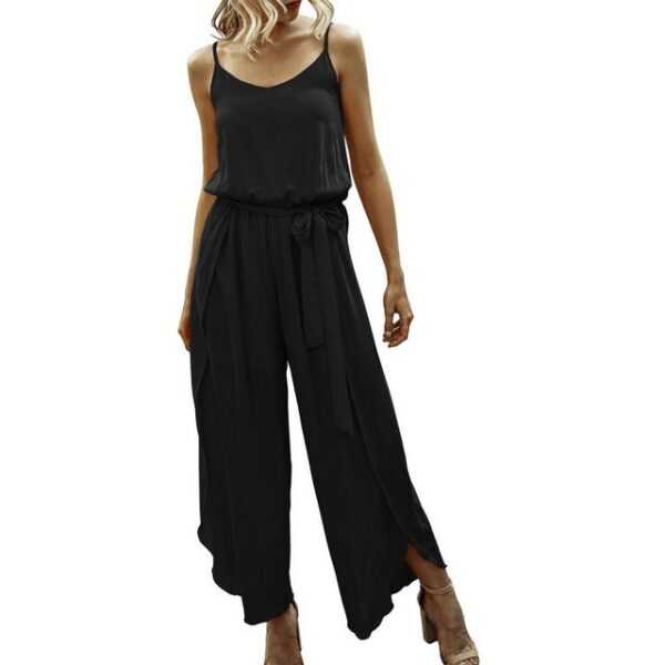 ZWY Jumpsuit Jumpsuit Women's Summer Long Beach Jumpsuit Women's