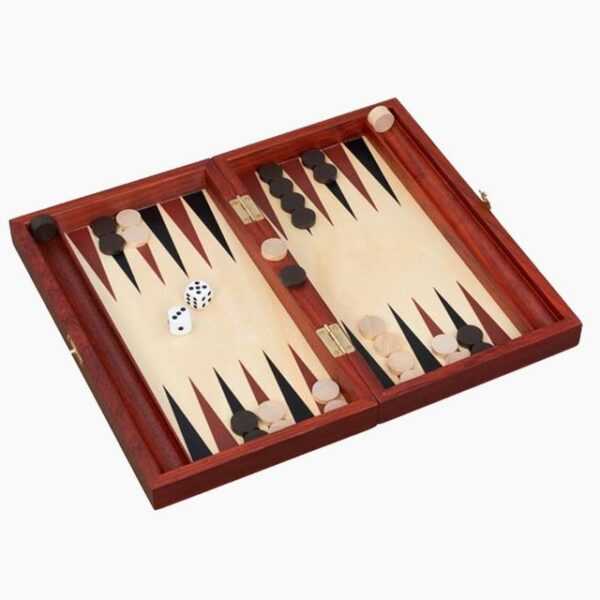 goki Spielesammlung, gesellschaftsspiel Backgammon Koffer Goki, im praktischen Klappkästchen