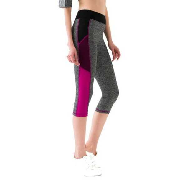 3/4-Leggings Capri Leggings Damen fitness laufen yoga leggings streetwear hose Capri Tights