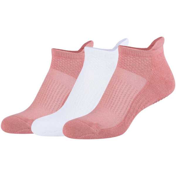 3er Pack camano Yoga Antirutsch Sneakersocken 4225 - bridal rose 35-38