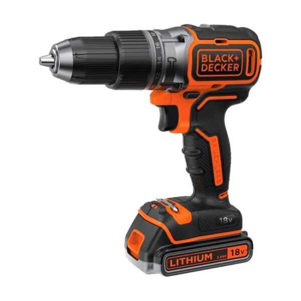 Black+decker BL188E2K Akku Schlagbohrschrauber 2-Gang 18V 2x Akkus Koffer