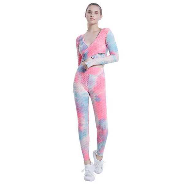 BlauWave Sportanzug Damen Trainingsanzug Yoga-Leggings und Stretch-Sport-BH-Fitness-Set (1-tlg)