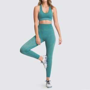 BlauWave Sportanzug Trainingsanzug Damen, Sport Leggings Gym Set Yoga Jogginganzug (1-tlg)