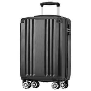 BlingBin Trolley Hartschalen-Koffer Reisekoffer Handgepäck, 4 Rollen, TSA Zollschloss, 360° Leises Universal-Räder, 56.5*37.5*22.5