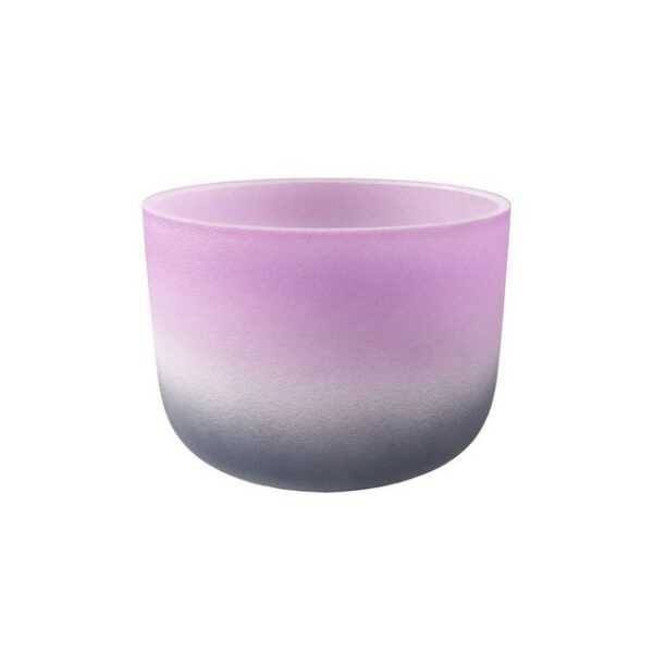 FAME Klangschalen,Crystal Singing Bowl, 8 Zoll, B4 432 Hz, Langanhaltender Sound, Sphärischer Ton, Quarz Klangschale, Inklusive Tasche, Schlägel und Silikonring, Ideal für Meditation und Yoga, Crystal Singing Bowl, Quarz Klangschale, 432 Hz