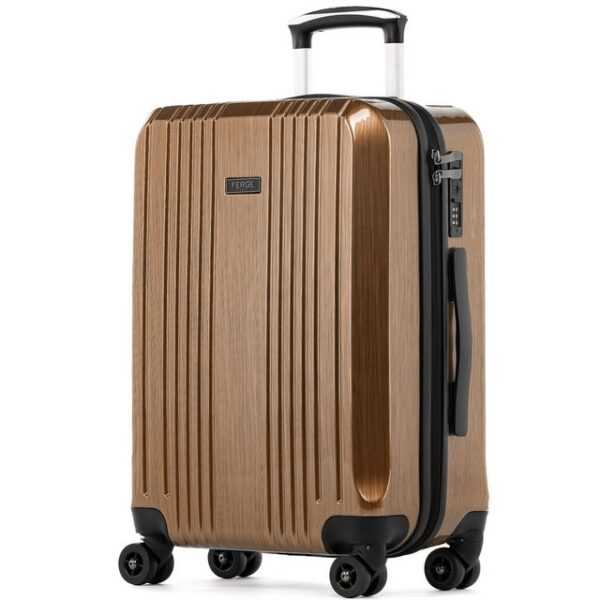 FERGÉ Koffer Handgepäckkoffer Hartschale Cannes, Trolley Carry-On 55 cm, Premium Reisekoffer 4 Doppelrollen TSA-Schloss