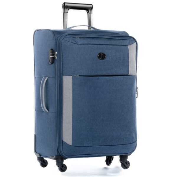 FERGÉ Koffer Weichschale erweiterbar Saint-Tropez, Trolley Koffer XL 78 cm, Reisekoffer 4 Rollen, Premium Rollkoffer