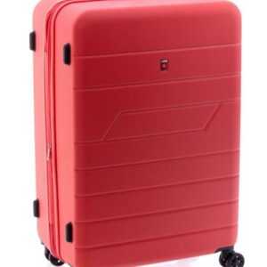 GLADIATOR Hartschalen-Trolley Koffer - 75 cm, 4 Doppel-Rollen, TSA-Schloss, Dehnfalte, Farben: blau, schwarz, rot, grün