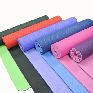 In Stock Light Pink Eco-Friendly Tpe Yoga Mats Logo Gym Durable Yoga Mats Long Travel Non Slip Yoga Mat Set With Logo