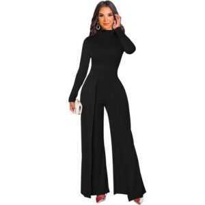 KIKI Jumpsuit Sexy, einfarbiger Damen-Overall mit weißem Kragen Jumpsuit