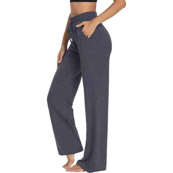 KIKI Loungepants Lässige Yoga-Hose für Damen mit weitem Bein