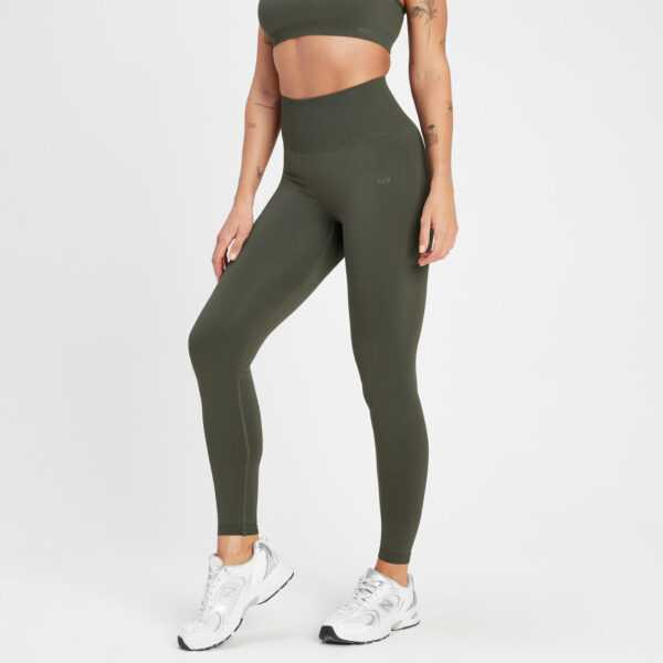 MP Damen Rest Day Nahtlose Leggings - Graubraun-Grün - XS