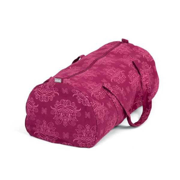 Maharaja Collection: Gemusterte Hot Yoga Bag 'Lotus', berry