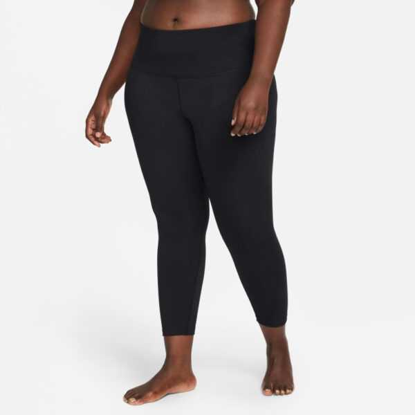 NIKE Yoga Dri-FIT 7/8 High-Rise Leggings Damen 010 - black/iron grey L