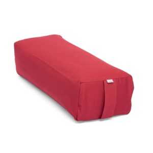 Salamba (rechteckig) Yoga-Bolster Eco, Dinkelhülsen Bordeaux