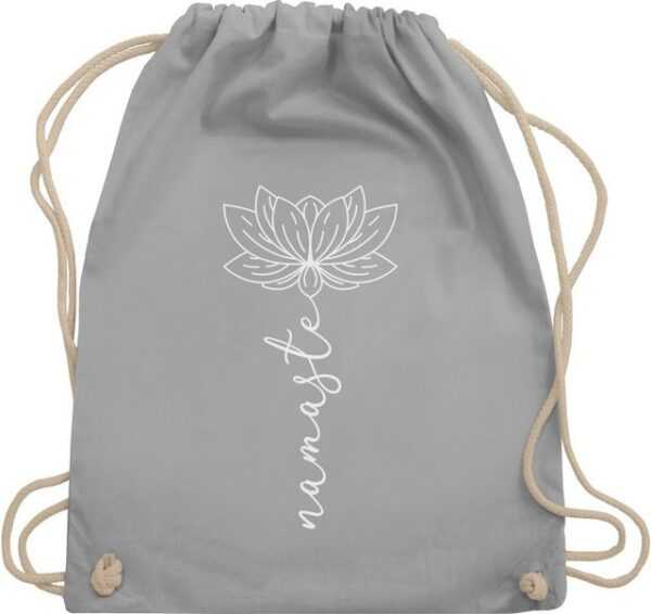 Shirtracer Turnbeutel Namaste Lotusblüte Yoga Chakra, Yoga und Wellness Geschenk