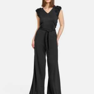 Taifun Maxikleid Eleganter Jumpsuit mit Chiffon-Blumen