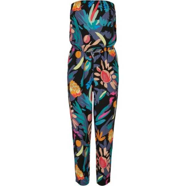 URBAN CLASSICS Jumpsuit Urban Classics Ladies Viscose Bandeau Jumpsuit, blackfruity, M