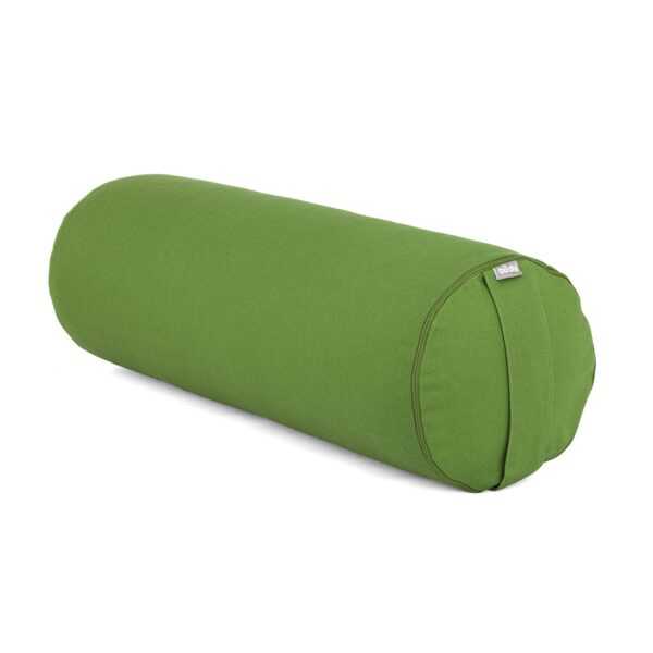 Yoga-Bolster (rund) Basic olive, Dinkelhülsen, 118-G