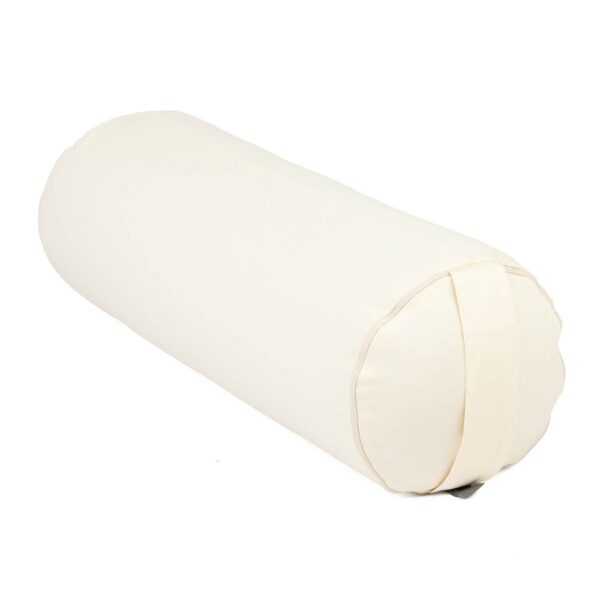 Yoga Mini-Bolster (rund), Nackenrolle, Eco, Buchweizenschalen Natur