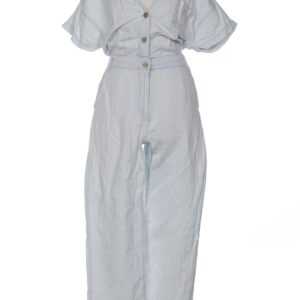 ZARA Damen Jumpsuit/Overall, hellblau