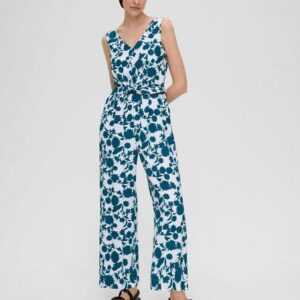 s.Oliver BLACK LABEL Overall Viskose-Jumpsuit mit Taillengürtel