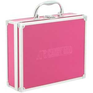 Ar Carry Box® Kleiner Alukoffer Werkzeugkoffer Aluminium Koffer leer 260x210x80mm Farbe Alu / Pink