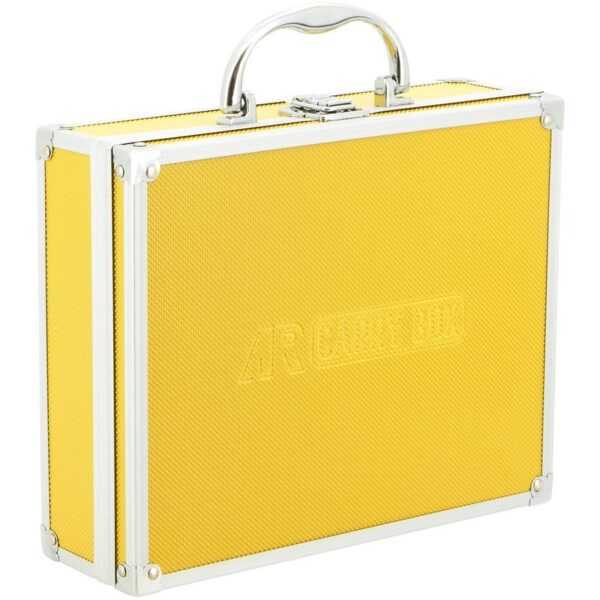 Ar Carry Box® Kleiner Alukoffer Werkzeugkoffer Aluminium Koffer leer 260x210x80mm Farbe Gelb