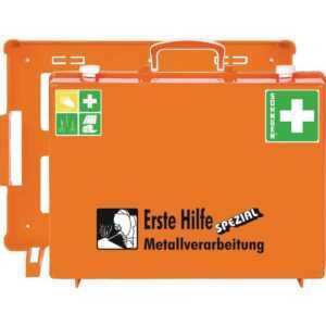 Erste Hilfe Koffer Beruf spezial Metallverarbeitung B400xH300xT150ca.mm orange