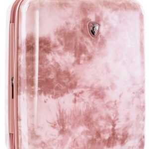 Heys Hartschalen-Trolley Tie-Dye pink, 53 cm, 4 Rollen, Hartschalen-Koffer Handgepäck-Koffer TSA Schloss Volumenerweiterung