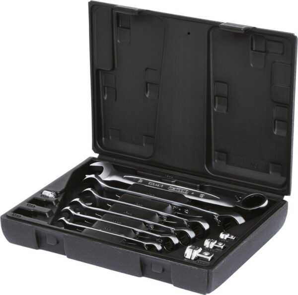 KS TOOLS GEARplus - Ratschen-Schraubenschlüssel-Set - 10 Stücke - in Koffer