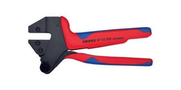 Knipex Crimpzange Crimpsystemzange Länge 200 mm ohne Crimpeinsatz ohne Koffer