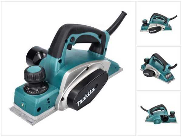 Makita Elektrohobel KP 0800 Falzhobel / Elektrohobel 620 W 82 mm Solo - ohne Koffer