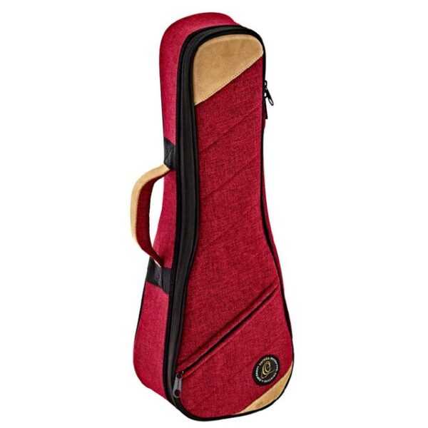 ORTEGA Guitars Ukulelen-Koffer, Softcase Sopran Ukulele Bordeaux Wine - Tasche für Ukulelen