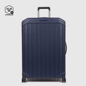 Piquadro Koffer PQ-Light 4-Rollen-Trolley L Blu Opaco, 4 Rollen