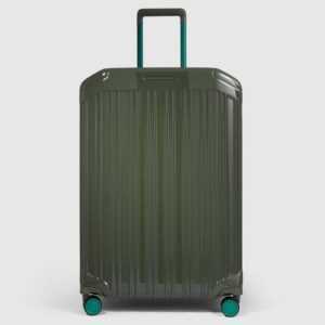 Piquadro Koffer PQ-Light Trolley L erweiterbar Verde, 4 Rollen