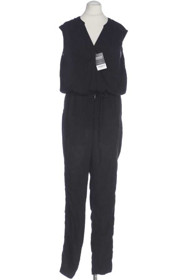 TOM TAILOR Denim Damen Jumpsuit/Overall, schwarz