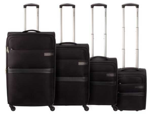 Top Travel Kofferset 4er Koffer SET Trolley Koffer Spinner XS/S/M/L, (4 tlg), stabiles Alu-Teleskopgestänge