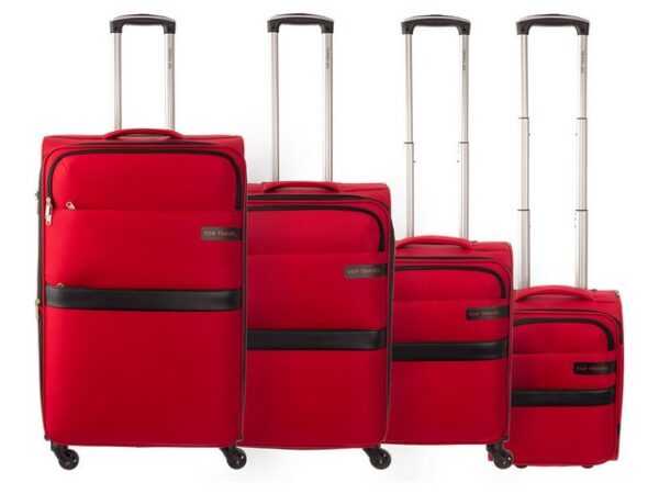 Top Travel Kofferset 4er Koffer SET Trolley Koffer Spinner XS/S/M/L, (4 tlg), stabiles Alu-Teleskopgestänge