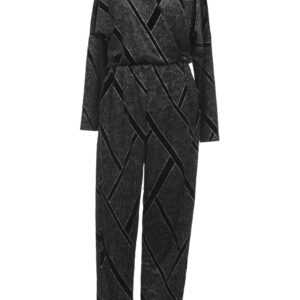 ZARA Damen Jumpsuit/Overall, schwarz