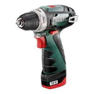 metabo Akku-Schrauber PowerMaxx BS Basic 12 V + 2x Akku 2,0 Ah + Lader + Koffer 600984500