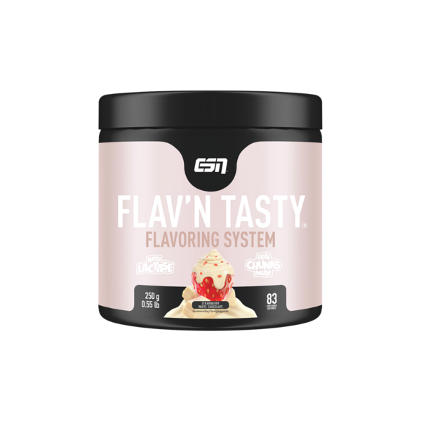 ESN | Flavn Tasty - 250g Strawberry White Chocolate