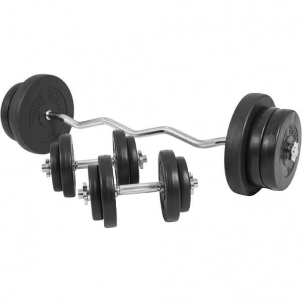 Gorilla Sports | SZ-Curlset Kunststoff 70 kg Stern