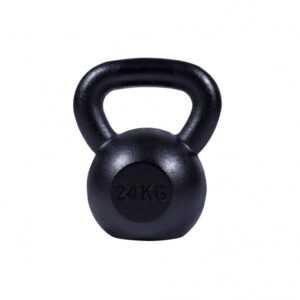 Gorilla Sports | Kettlebell Gusseisen 2-32 kg 24 kg / Schwarz