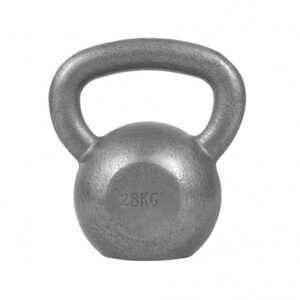 Gorilla Sports | Kettlebell Gusseisen 2-32 kg 28 kg / Grau