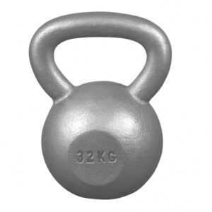 Gorilla Sports | Kettlebell Gusseisen 2-32 kg 32 kg / Grau