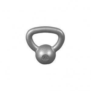 Gorilla Sports | Kettlebell Gusseisen 2-32 kg 4 kg / Grau