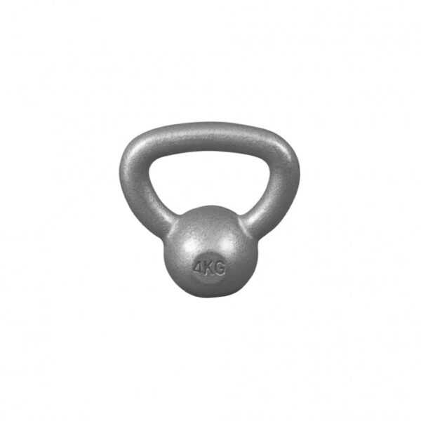 Gorilla Sports | Kettlebell Gusseisen 2-32 kg 4 kg / Grau